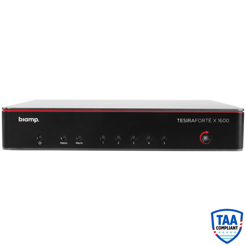 Biamp TesiraFORTE X 1600 Meeting Room DSP with PoE+, AVB, and Dante