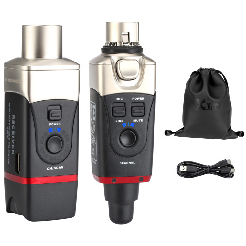 Xvive U35 5.8 GHz Digital Wireless Microphone System Plug-On Dongle for Dynamic Mics with 24-bit/48kHz Audio and Line/Mic Input Modes