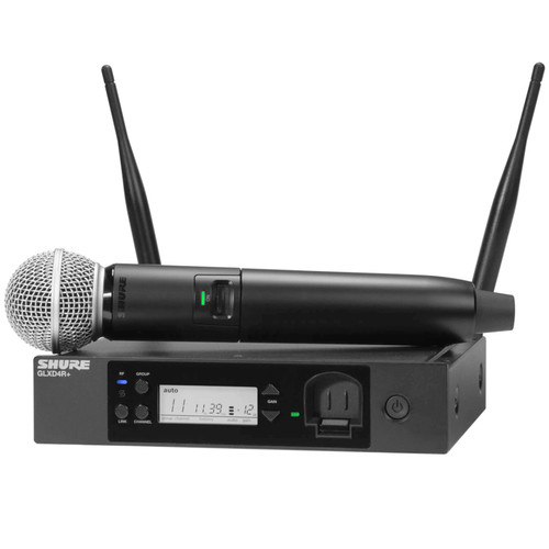 Shure GLXD24R+/SM58 Digital Wireless Rack System with SM58 Mic