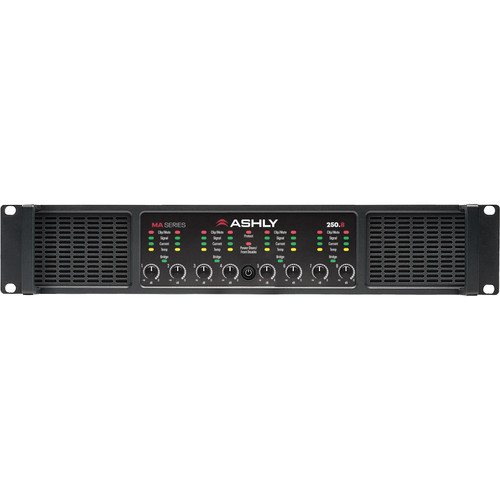 Ashly Audio MA 250.8 Ultra-High Efficiency 8-Channel Power Amplifier 8 x 250W at 8 Ohms