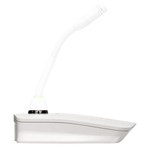 Shure MXW8W Microflex Wireless Desktop Base Gooseneck Transmitter - White (Base Only) (Discontinued)
