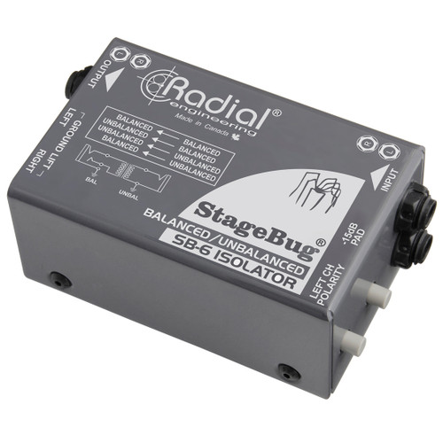 Radial Engineering StageBug SB-6 Passive Stereo Line Isolator