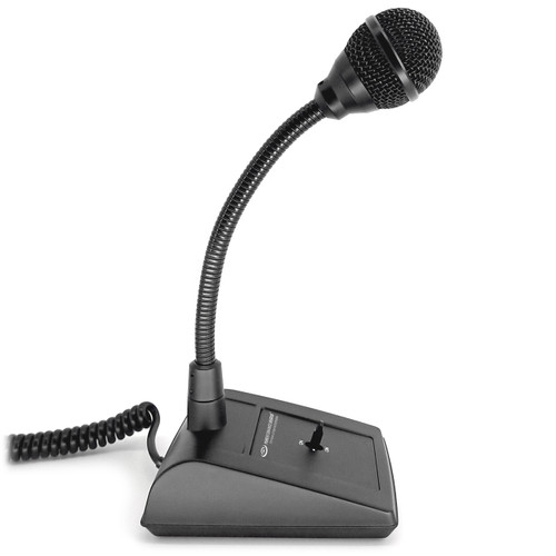 Pure Resonance Audio PTT1 Desktop Push-to-Talk Gooseneck Microphone