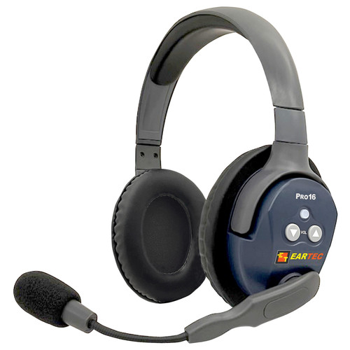 Eartec PRO16-DM UltraLITE Full-Duplex True Wireless Double-Ear Main Headset (2.4 GHz)