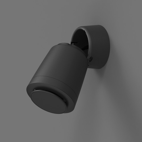 AtlasIED SHS-3T2-B Multi-Function Strategically Hidden Speaker with 70/100V Transformer and Multiple Mounting Options - Black