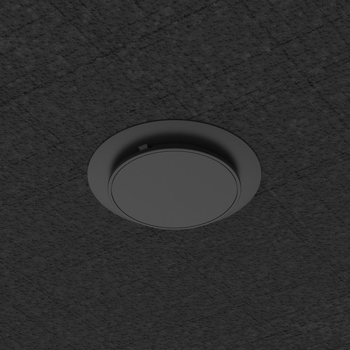 AtlasIED SHS-3T2-B Multi-Function Strategically Hidden Speaker with 70/100V Transformer and Multiple Mounting Options - Black