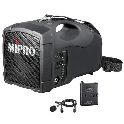 MIPRO MA-101G/ACT-58T 5.8 GHz Portable PA System with Wireless Lavalier Microphone