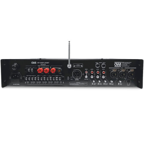 OWI HP-AMP-250BT 250W 6 Source Plus Bluetooth Amplifier