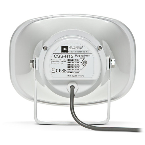 Small Outdoor Restaurant Paging System with 2 JBL CSS-H15 Paging Horns, Bluetooth Mixer Amplifier and Paging Microphone