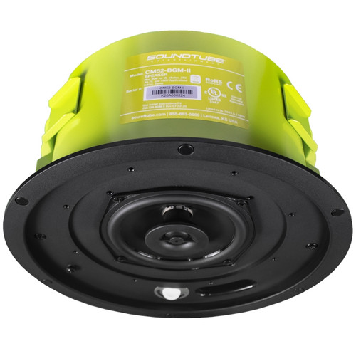 SoundTube CM52-BGM-II 5.25" In-Ceiling Speaker with Seamless Magnetic Grille - Black