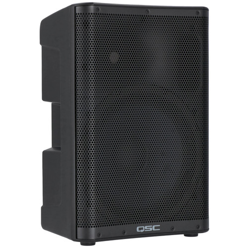 QSC Live Sound System with CP12 12" Powered Loudspeakers, Bluetooth Mixer and 2 Microphones