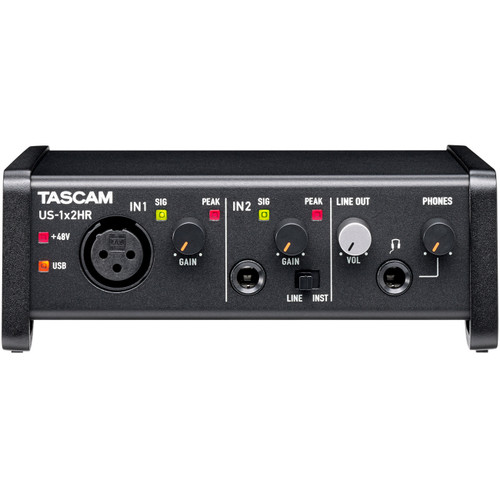 Tascam US-1x2HR 1 Mic 2IN/2OUT High Resolution Versatile USB Audio Interface (Discontinued)