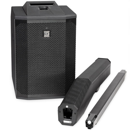 Electro-Voice EVOLVE 50M 1000W Portable Powered Bluetooth Column System with Built-In 8-Channel Digital Mixer and QuickSmart Link - Black