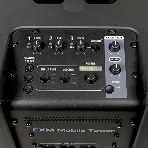 Portable Live Sound System with 2 Yorkville EXM-Mobile-Tower Battery Powered PA Systems, 2 Pure Resonance Audio UC1S Mics, and U3 Digital Wireless Plug-On Systems