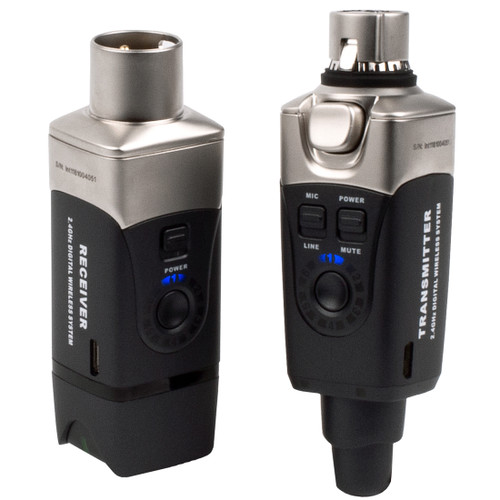 Portable Live Sound System with 2 Yorkville EXM-Mobile-Tower Battery Powered PA Systems, 2 Pure Resonance Audio UC1S Mics, and U3 Digital Wireless Plug-On Systems