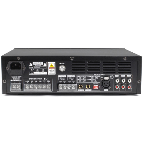Back of Pure Resonance Audio MA60BT Mixer Amplifier
