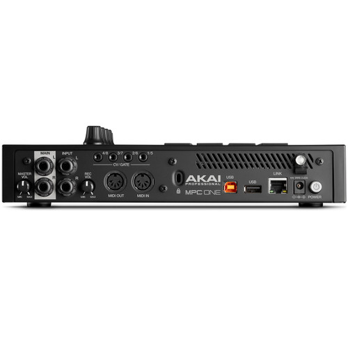 Back of Akai MPC One Hybrid Standalone Sampler and Sequencer