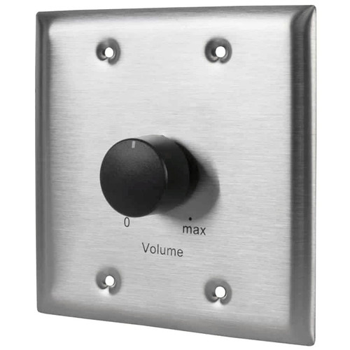 Lowell 150LVCS 150W 25/70/100V 2-Gang Volume Control - Stainless Steel