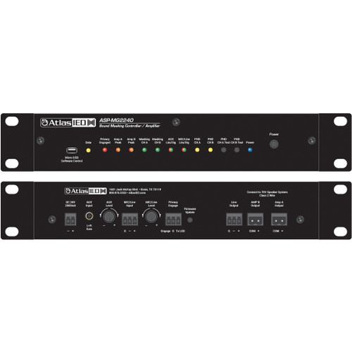 Atlas Sound ASP-MG2240 Two-Zone Compact Sound Masking Controller Amplifier