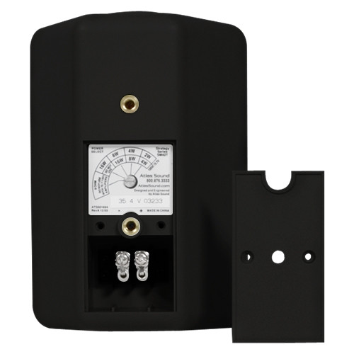 AtlasIED SM42TEN EN54-24 Certified 4" 2-Way Strategy Series Surface Mount All-Weather Loudspeaker 16W 70V/100V - Black Pair