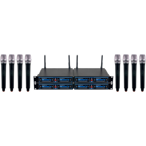 VocoPro UDH-CHOIR 8 Eight-Channel UHF Handheld Wireless Microphone System (Discontinued)