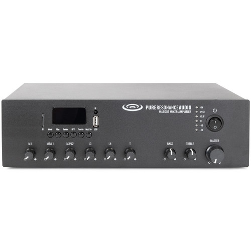 Background Music Sound System with 6 C3 Ceiling Speakers, MA60BT Bluetooth Mixer Amplifier and VC100W Volume Control