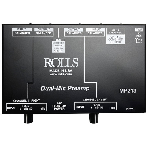 Rolls MP213 2-Channel Microphone Preamp