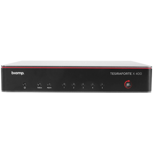 Biamp MRB-L-X400-C Large Meeting Room Bundle with Tesiraforte X 400 and White Ceiling Microphones
