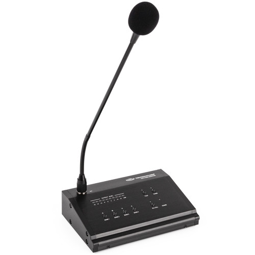 Warehouse Paging System with 4 S10 10" 70V Outdoor Speakers, 8 C5 4" Ceiling Speakers, RZMA240BT 240W Multi Zone Bluetooth Mixer Amplifier and PMZ16 Paging Microphone (Discontinued Components)