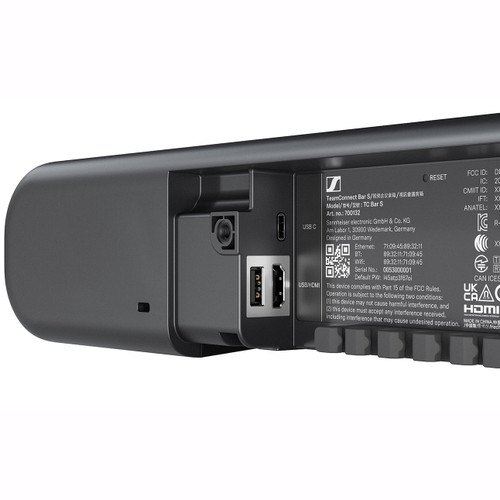 Sennheiser TeamConnect Bar S All-In-One Sound Bar with 2 Speakers and 4 Microphones