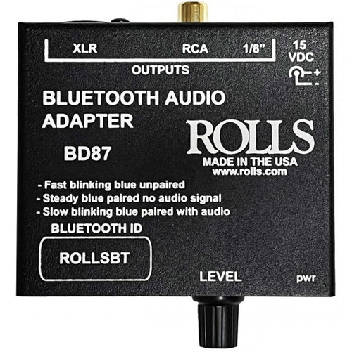 Rolls KIT87 Bluetooth DI Audio Adapter Kit