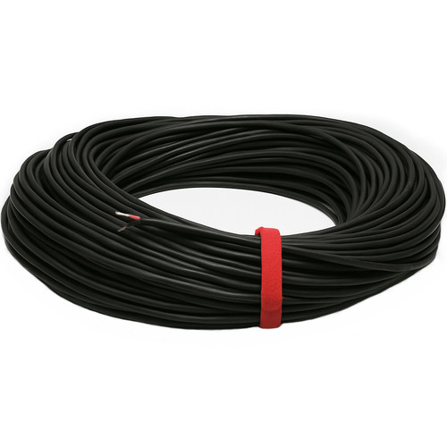 West Penn 224 18/2 Non-Plenum Audio Speaker Wire - Black (500ft)