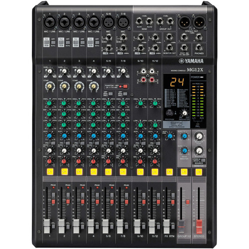 Top View of Yamaha MG12X CV 12-Channel  Mixer