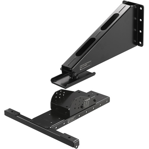 TOA HX-7 Wall Mount Speaker System with HX-7B 750W Variable Dispersion Speaker and HY-WM7BSET Wall Mount Bracket Kit - Black