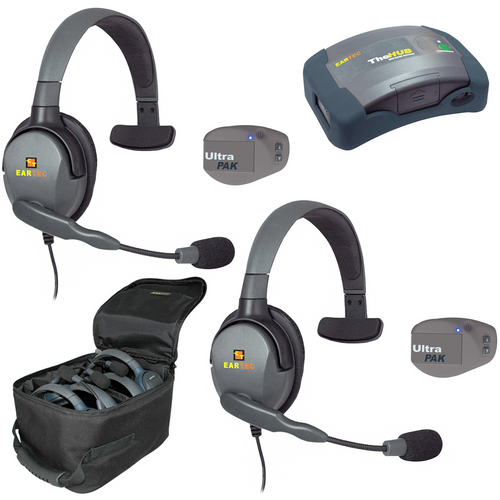 Eartec UPMX4GS2 UltraPAK 2-Person Intercom System with Max4G Single Headsets (Discontinued)