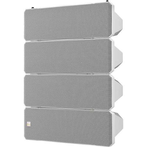 TOA HX-7 Wall Mount Speaker System with HX-7W 750W Variable Dispersion Speaker and HY-WM7WSET Wall Mount Bracket Kit - White