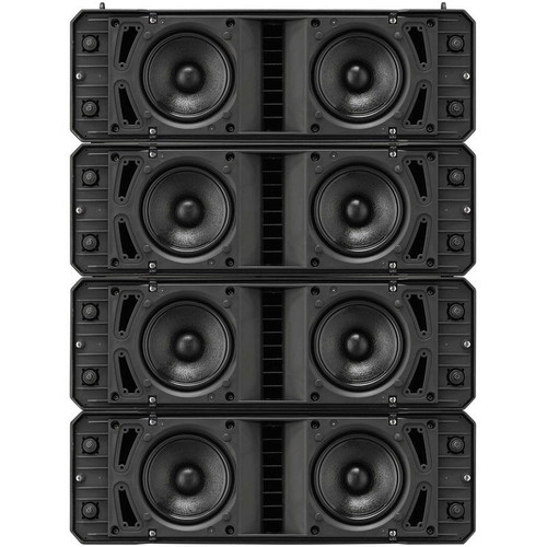 TOA HX-7 Wall Mount Speaker System with HX-7W 750W Variable Dispersion Speaker and HY-WM7WSET Wall Mount Bracket Kit - White