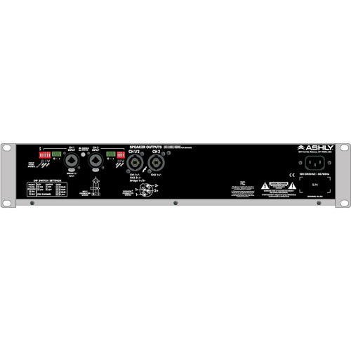 Ashly Audio EcoTour 1500.2 2-Channel 3000W Ultra-High Efficiency Touring Power Amplifier