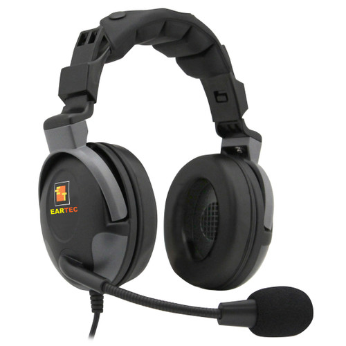 Eartec Proline Double Ear Headset with 4 Pin XLR Female Connector for TCS Wired Intercoms
