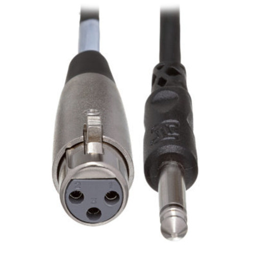 Hosa PXF-105 XLR3F to 1/4" TS Unbalanced Interconnect Cable - 5ft