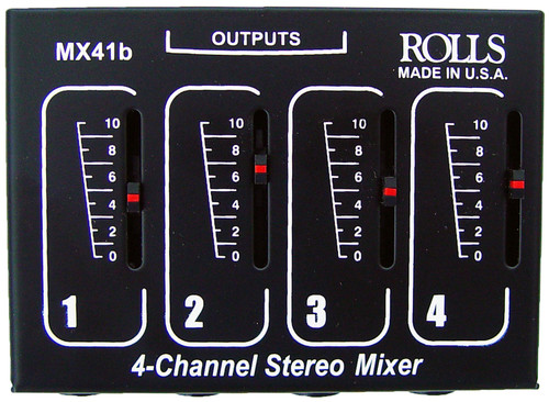 Rolls MX41B 4-Channel Passive Mixer with Level Control