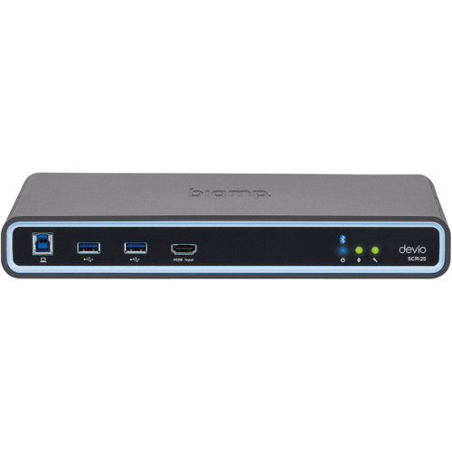 Biamp Devio SCR-25TX Web-Based Conferencing Hub with Tabletop Microphone - White