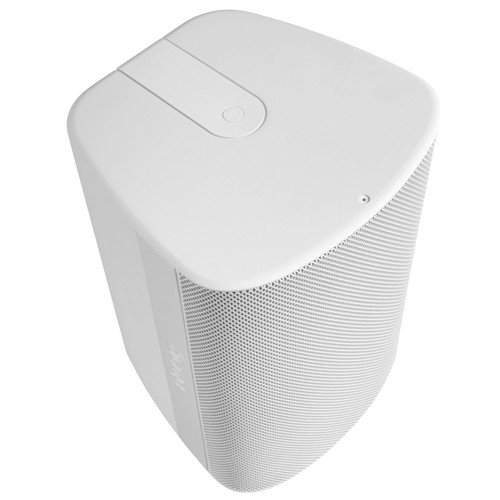 Biamp Desono DX-S8-UB-W 8" 2-Way High Output IP54 Indoor Outdoor Surface Mount Loudspeaker with U-Bracket - White Pair