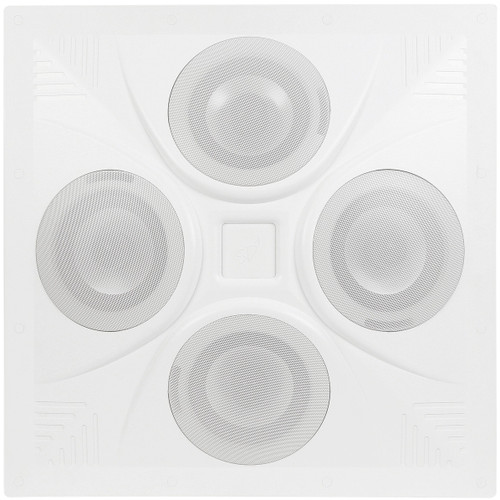 Conference Room Sound System with 2 SD4 2x2 70V Ceiling Tile Speaker Arrays and RMA240BT 240W Rack Mount Bluetooth Mixer Amplifier
