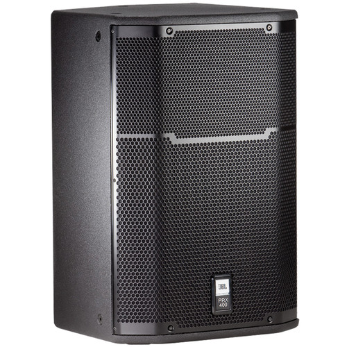 Gymnasium Audio System with 2 JBL PRX415M Passive Loudspeakers, 2-Channel Power Amplifier, Bluetooth Mixer and Wireless Handheld Mic