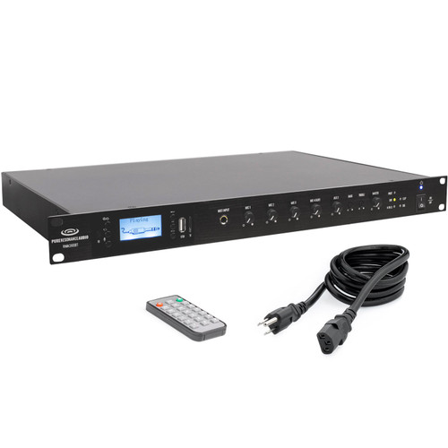 Conference Room Speaker System with 4 SP8 8" Ceiling Tile Speakers, 2 S5 4.5" 70V Surface Mount Speakers and RMA240BT 240W Bluetooth Mixer Amplifier