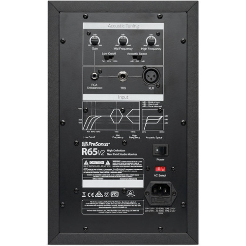 PreSonus R65 V2 6.5" 140W AMT Powered Studio Monitor (Discontinued)