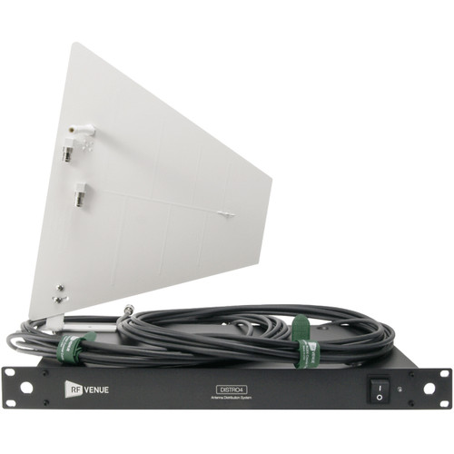 RF Venue DFINWDISTRO4 White Diversity Fin Antenna DISTRO4 Bundle