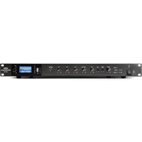 Meeting Room Sound System with 4 C8 8" 70V Ceiling Speakers and RMA240BT 240W Rack Mount Mixer Amplifier