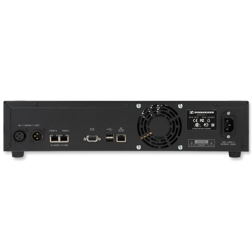 Back of Sennheiser ADN CU1 Digital Discussion Central Unit